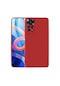 Kilifone - Xiaomi Uyumlu Redmi Note 12 Pro 4g - Kılıf Mat Renkli Esnek Premier Silikon Kapak - Kırmızı