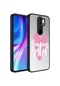 Noktaks - Xiaomi Uyumlu Xiaomi Redmi Note 8 Pro - Kılıf Aynalı Desenli Kamera Korumalı Parlak Mirror Kapak - Süper Anne