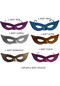 Damlacık Görünümlü Plastik Camsız Parti Gözlüğü 6 Renk 6 Adet Hallowretro