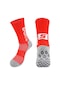 Yyu-scl Spor Çorapları Kaymaz Antrenman Çorapları Orta Buzağı Basketbol Ve Futbol Çorapları-kırmızı