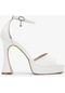 Valmenti Reeder Kadın Beyaz Dior Hakiki Deri Topuklu Ayakkabı 828 8188-1 Bn Sndlt Y24