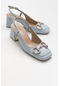 Luvishoes Karol Bebe Mavi Kadın Topuklu Ayakkabı