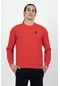 Maraton Sportswear Regular Erkek Bisiklet Yaka Uzun Kol Basic Kırmızı Sweatshirt 21703-kırmızı