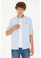 U.s. Polo Assn. Erkek Mavi Gömlek Desenli 50288675-vr036