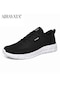 Siyah&beyaz Erkekler Rahat Ayakkabılar Örgü Nefes Erkek Ayakkabı Tenis Ayakkabıları Açık Ayakkabı Spor Ayakkabı Artı Boyutu 39-48