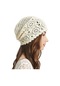 Jmsstore Bej Kadın Pamuk Tığ Hımbıl Bere Şapka El Yapımı Örgü Kesme Yaz Çiçek Kafatası Kap