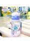 Yeni Yüksek Kapasiteli Karikatür Geyik Boynuz Plastik Bardak Çocuk Taşıma Askısı Taşınabilir Sıçrama Fincan Sevimli Vakum Saman Fincan-600Ml F