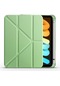 Noktaks - iPad Uyumlu Mini 2021 6.nesil - Kılıf Kalem Bölmeli Stand Olabilen Origami Tri Folding Tablet Kılıfı - Mavi