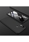 Mutcase - Xiaomi Uyumlu Redmi Note 7 - Kılıf 3 Parçalı Parmak İzi Yapmayan Sert Ays Kapak - Siyah