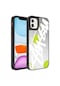 Noktaks - İphone 12 Uyumlu - Kılıf Aynalı Desenli Kamera Korumalı Parlak Mirror Kapak - Yazı