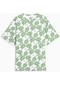 Puma Essentials Blossom Allover Print Kadın Yeşil Tişört 679493-86