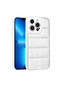 Noktaks - iPhone Uyumlu 12 Pro Max - Kılıf Kamera Korumalı Renkli Parlak Seksek Kapak - Gümüş