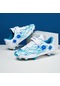 Snapbuy Blue Ocean Spor Futbol Ayakkabısı Krampon Beyaz - Mavi