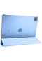 Noktaks - iPad Uyumlu Pro 12.9 2020 4.nesil - Kılıf Smart Cover Stand Olabilen 1-1 Uyumlu Tablet Kılıfı - Mavi