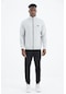Tommy Life Igor Taş - Siyah Standart Kalıp Eşofman Takım - 85229 Taş Rengi Taş