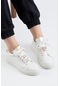 Tami İthal Taş Detaylı Özel Seri Kadın Spor Ayakkabı Beyaz-beyaz
