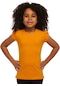 Lovetti Kadmium Sarı Kız Çocuk Kısa Kollu Basıc Tişört 31001S022