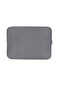 Fermuarlı Yumuşak Kılıf Çantası Taşınabilir Dizüstü Bilgisayar Çantası 11 İnç Macbook Air Ultrabook Dizüstü Bilgisayar İçin Gri Gri