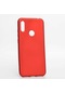 Noktaks - Huawei Uyumlu Huawei Honor 8a - Kılıf Mat Renkli Esnek Premier Silikon Kapak - Kırmızı