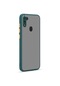 Mutcase - Samsung Uyumlu Galaxy A11 - Kılıf Arkası Buzlu Renkli Düğmeli Hux Kapak - Koyu Yeşil
