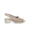 Elit Sis30027 Kadın Klasik Topuklu Ayakkabı Bej-bej