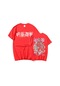 Kırmızı Anime Jujutsu Kaisen T Shirt Erkekler Kısa Kollu Ryomen Sukuna T Shirt Grafik Baskı Manga Tees Büyük Boy Tops