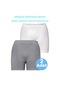 Erkek Dikişsiz/seamless Nefes Alabilen Boxer 2'li Set Beyaz - Gri
