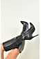 Fox Shoes Siyah İnce Topuklu Sivri Burun Kadın Çizme N372530109