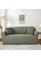 Yeşil Elastik Kanepe Kapakları Oturma Odası İçin Geometrik Koltuk Örme Mısır Izgara Kumaş Kanepe Slipcovers Sandalye Koruyucu Ev Dekor 1 Seat 90-140cm
