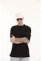 The Champ Clothing Bisiklet Yaka Oversize Erkek T-shirt Siyah