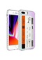 Noktaks - İphone Uyumlu İphone 7 Plus - Kılıf Kenarlı Renkli Desenli Elegans Silikon Kapak - No1
