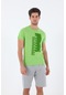 Maraton Sportswear Regular Erkek Bisiklet Yaka Kısa Kol Basic Fıstık Yeşili T-Shirt 18477-Fıstık Yeşili