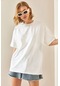 Beyaz Oversize Basic T Shirt 3yxk1 47087 01