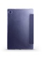 Noktaks - Samsung Galaxy Uyumlu Samsung Galaxy Tab A8 10.5 Sm-x200 2021 - Kılıf Smart Cover Stand Olabilen 1-1 Uyumlu Tablet Kılıfı - Pembe Koyu