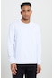 Ac&Co / Altınyıldız Classics Standart Fit Normal Kesim Bisiklet Yaka Erkek Sweatshirt - Beyaz