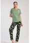 C&city Kısa Kol Pijama Takım Yeşil-441002-yeşil-441002