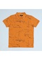 Erkek Desenli Polo Yaka Kısa Kol T-shirt