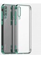 Kilifone - Huawei Uyumlu P30 - Kılıf Dört Köşesi Renkli Arkası Şefaf Lazer Silikon Kapak - Rose Gold