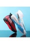 Snapbuy Blue Ocean Doğa Sporları Futbol Ayakkabıları Çiviler Kramponlar Siyah - Beyaz - Kırmızı