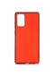 Kilifone - Samsung Uyumlu Galaxy Note 20 - Kılıf Mat Renkli Esnek Premier Silikon Kapak - Kırmızı