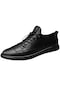Erkek Ayakkabıları Yeni Bahar Kore Tarzı Moda Deri Rahat Ayakkabılar Deri Ayakkabı Spor Ayakkabıları Erkek İngiliz Çok Yönlü Ayakkabılar - Siyah