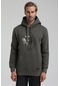 New World Polo Kapüşonlu Haki Slim Fit Hoodie 22fwm64030 Haki