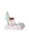 Suntek Ahşap Minyatür Ev Oyma Kulübe Kitaplık İç Mekan Paket 8x4x10 Cm