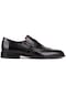 Shoetyle - Siyah Açma Deri Tokalı Erkek Klasik Ayakkabı 250-401-735-siyah