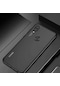 Tecno - Huawei P Smart 2019 Pot-lx1 - Kılıf Dört Köşesi Renkli Arkası Şefaf Lazer Silikon Kapak - Siyah