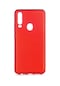 Tecno-General Mobile Gm 20 Pro - Kılıf Mat Renkli Esnek Premier Silikon Kapak - Kırmızı