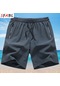 Sfabl Erkek Fitness Şortu - Yaz Spor Salonu Koşu Plaj Boardshorts Çabuk Kuruyan Nefes Kısa Pantolongri Kadın Gri