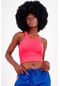 Maraton Active Slimfit Kadın Bisiklet Yaka Kolsuz Gym Neon Pembe Bra 17499-Neon Pembe