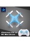 Konesam Mavi Cx-10 Mini Rc Drone, 6 Eksenli Jiroskop, 20-50m Kontrol Mesafesi, 3-5 Dakika Uçuş Süresi Mavi