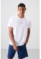 Tommy Life Beyaz Polyester Nefes Alan Dokulu İnce Esnek Standart Fit Erkek Performans T-shirt - 88391 Beyaz